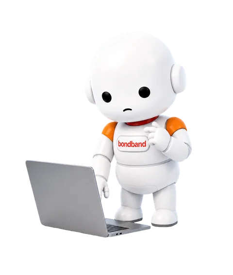 パソコンにデータを打ち込むAIロボット