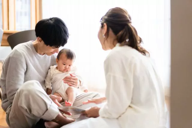 育休中の社員の様子1